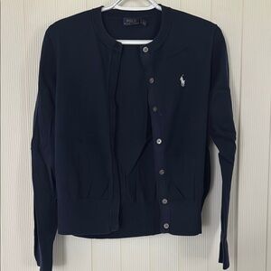 Polo by Ralph Lauren Blue cardigan US OPEN edition size L